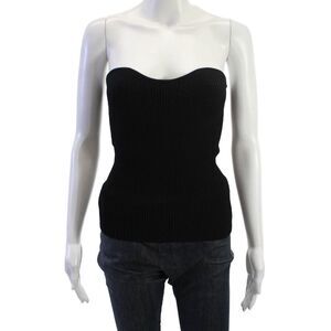 Pixie Market Womens Black Sleeveless Tank Viscose Blend Size XS